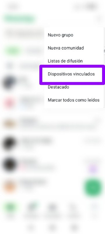 WhatsApp Android: abrir el menú