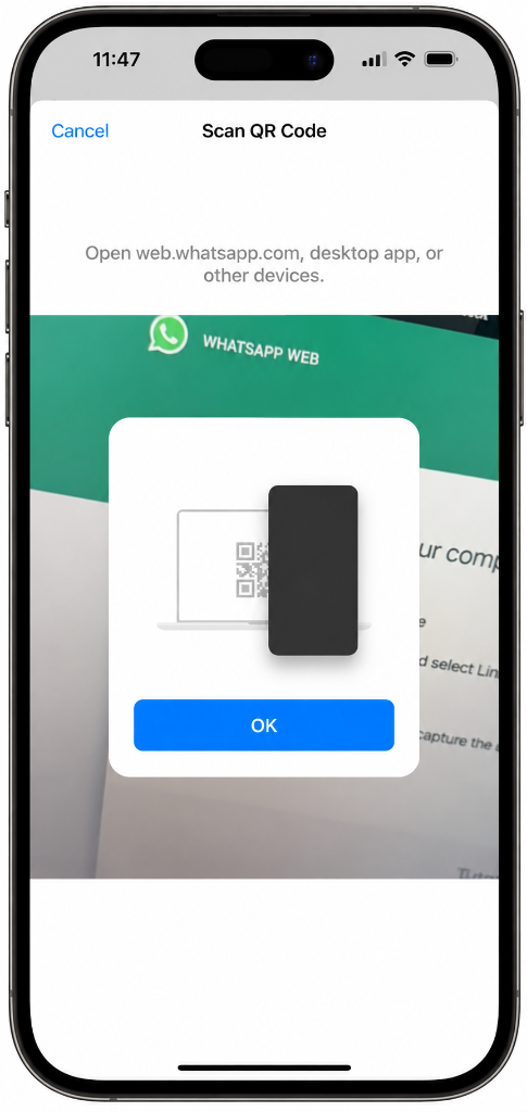 iPhone: escanear QR